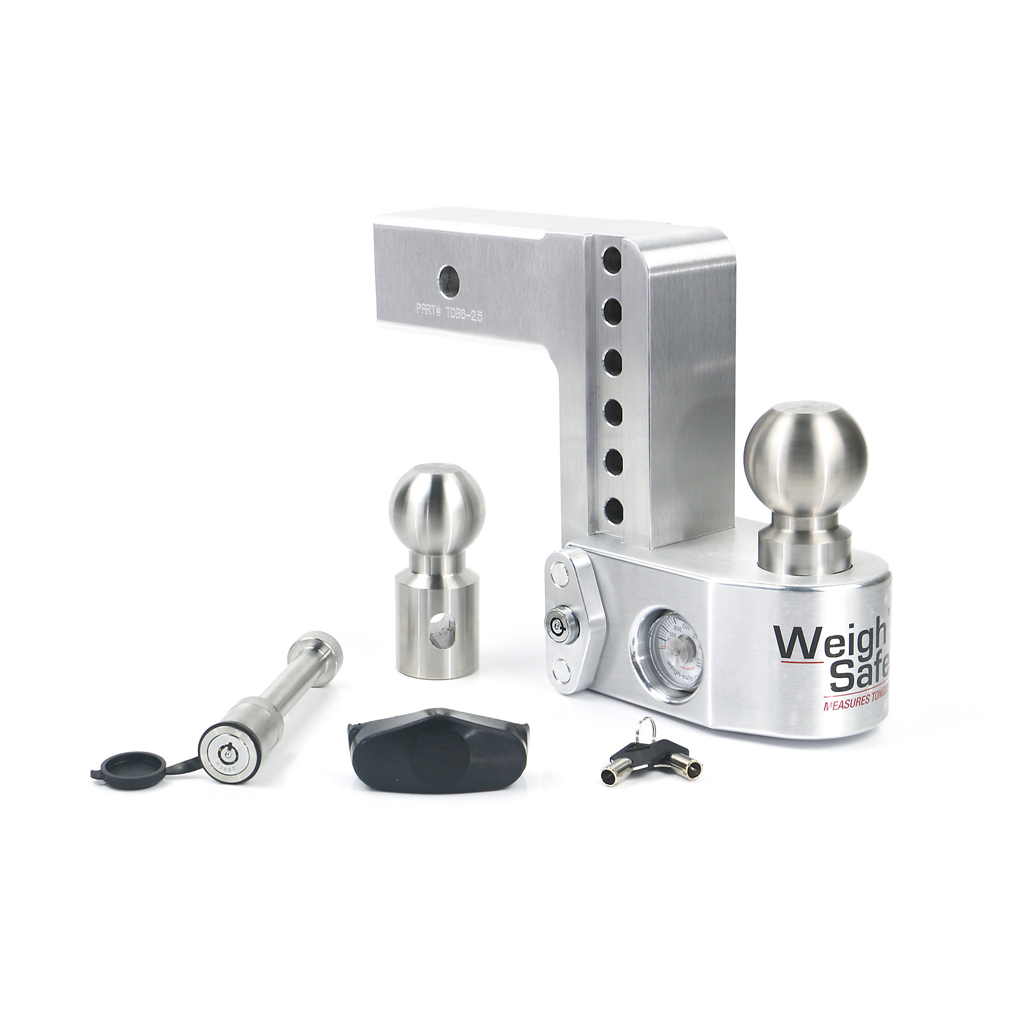 Weigh-Safe Drop Hitch Ball Mount - 6in. Drop, 2.5in. Shank, 18500-Lb. GTW, 2-5/16in. Ball Diameter, Class V, Model# WS6-2.5-KA